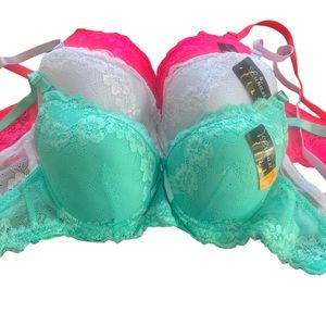 3 pack underwire bras.  NWT.  Various sizes